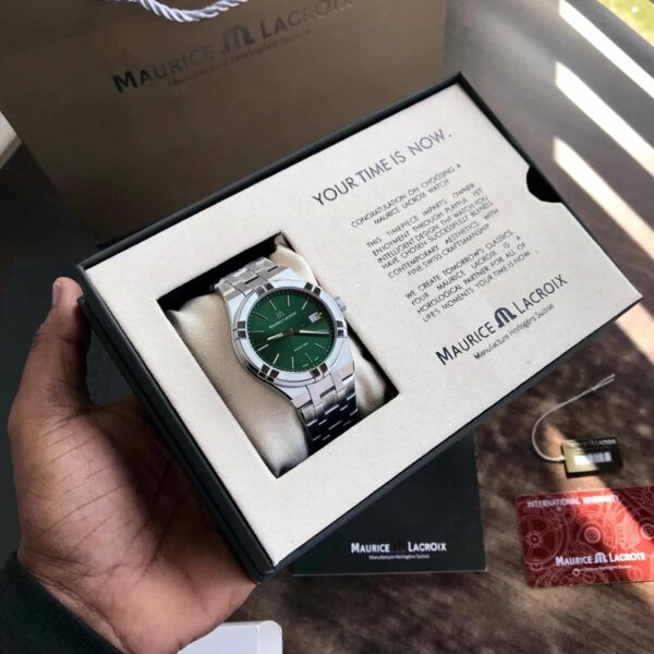 Maurice Lacroix Aikon firstcopy 40mm Quartz Stainless Steel Green Dial Men’s Watch