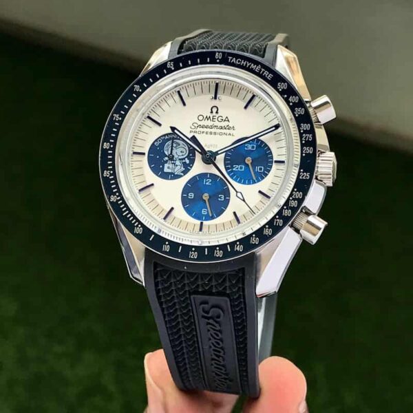 Omega Apollo 50th Anniversary firstcopy Limited Edition Black Rubber Strap Men’s Watch