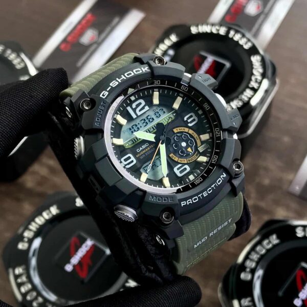 Casio G-Shock firstcopy Mudmaster GG-1000-1A3DR Black Analog-Digital Green Strap Men’s Watch