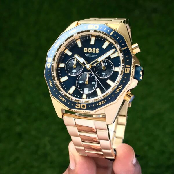 Hugo Boss 1513973 Gold Blue Dial Men’s Sports Firstcopy Replica Watch