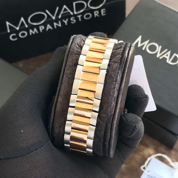 Movado Series 800 firstcopy Two Tone Blue Dial Stainless Steel Men’s Watch