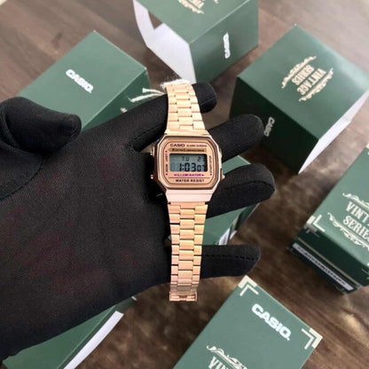 Casio Vintage firstcopy A168WGG-1B Retro Rosegold Unisex Watch