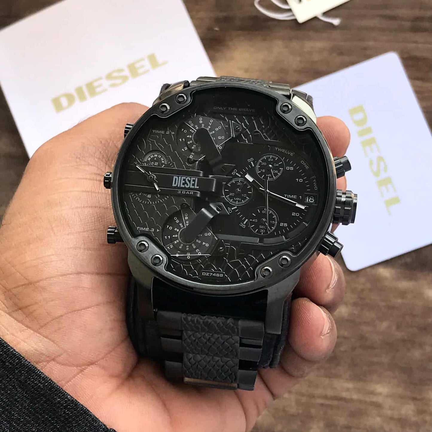 Diesel Big Daddy firstcopy DZ7468 2.0 Stainless Steel 57mm Chronograph Men’s Watch