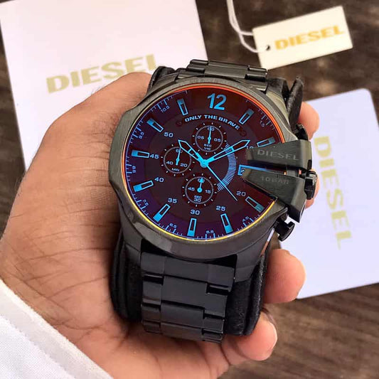 Diesel Mega Chief firstcopy DZ4318 Black Chronograph Men’s Watch