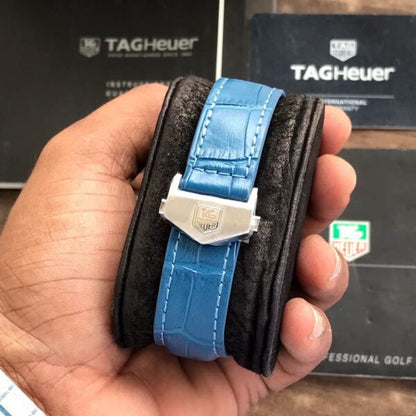 Tag Heuer Grand Carrera Blue Leather Strap Japanese Mens Watch firstcopy