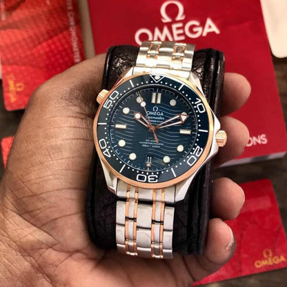 Omega Seamaster firstcopy Two Tone Blue Dial Automatic Men’s Watch