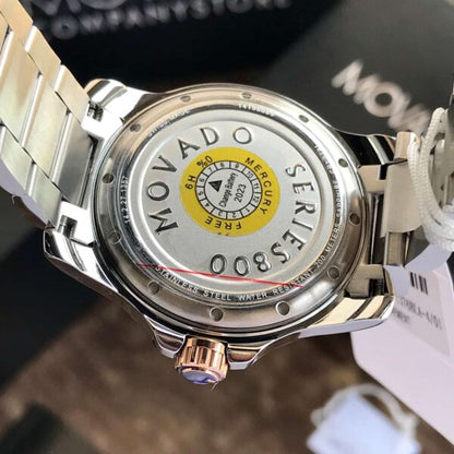 Movado Series 800 firstcopy Two Tone Blue Dial Stainless Steel Men’s Watch