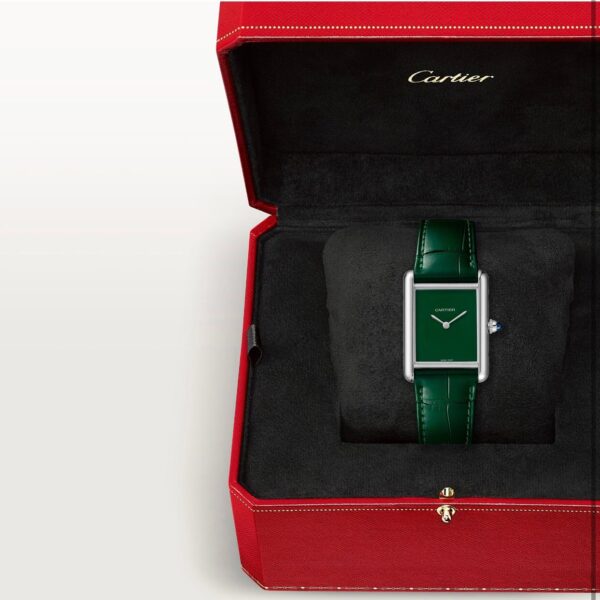 Cartier Tank Must firstcopy Japanese Premium Medium Silver Green Unisex Watch