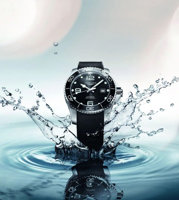 Longines HydroConquest firstcopy Silver Black Fiber Automatic Men’s Watch