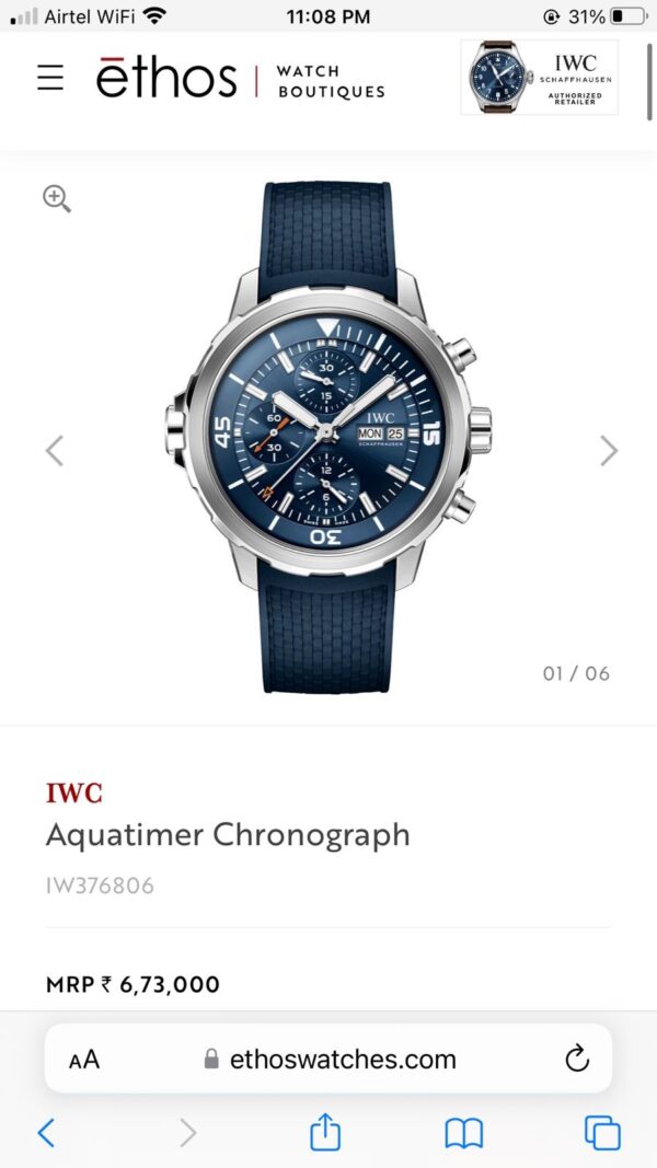 IWC Aquatimer Chronograph firstcopy Premium Japanese Men’s Watch