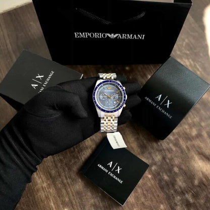 Emporio Armani AR6088 Firstcopy Two Tone Chronograph Men's Watch