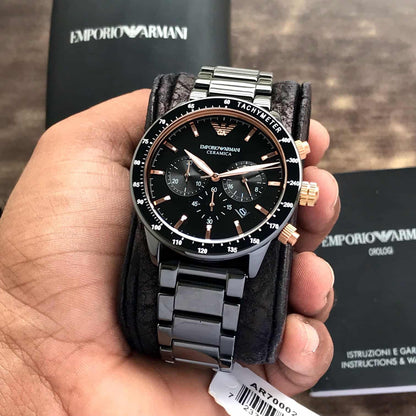 Emporio Armani AR70002 Firstcopy Full Black Ceramic Men's Watch