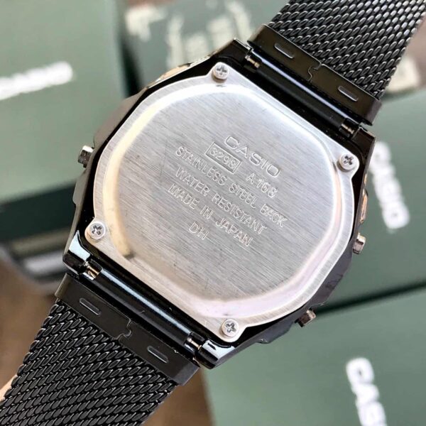 Casio Vintage firstcopy A700WM-7ADF Black Blue Digital Dial Mesh Band Watch