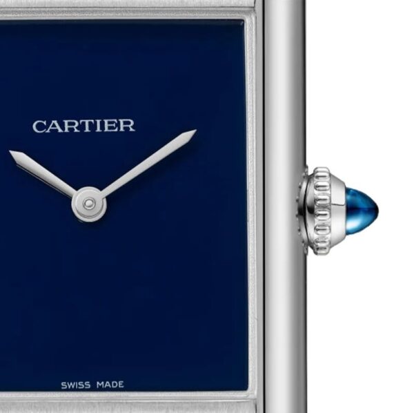 Cartier Tank Must firstcopy Japanese Premium Medium Silver Blue Unisex Watch