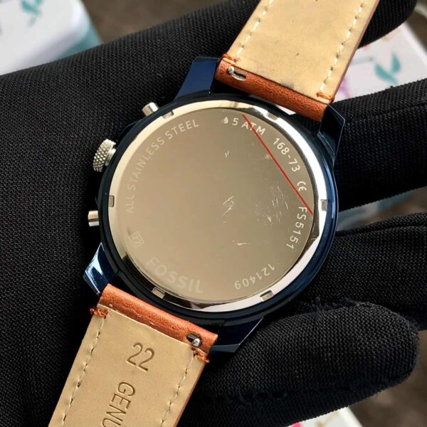 Fossil Grant firstcopy FS5151 Quartz Stainless Steel & Leather Chronograph Men’s Watch