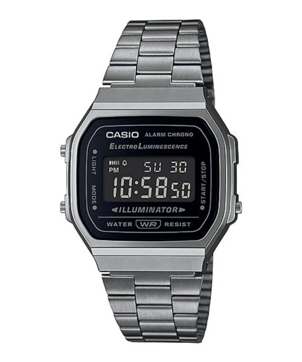 Casio Vintage firstcopy A168WGG-1B Retro Black Gunmetal Unisex Watch
