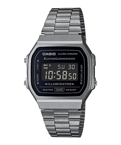 Casio Vintage firstcopy A168WGG-1B Retro Black Gunmetal Unisex Watch