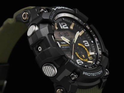 Casio G-Shock firstcopy Mudmaster GG-1000-1A3DR Black Analog-Digital Green Strap Men’s Watch