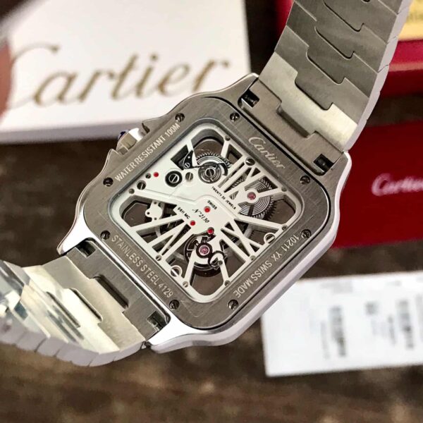 Cartier Santos De firstcopy Skeleton Stainless Steel Automatic Men’s Watch