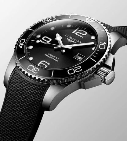 Longines HydroConquest firstcopy Silver Black Fiber Automatic Men’s Watch