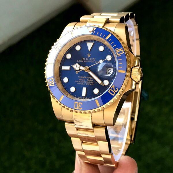 Rolex Submariner Full Gold Blue Dial Japanese Automatic firstcopy Watch