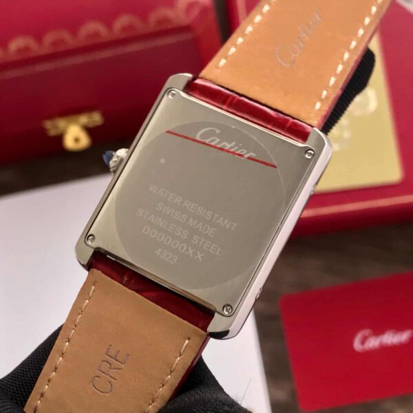 Cartier Tank Must firstcopy Japanese Large Silver Red Unisex Watch