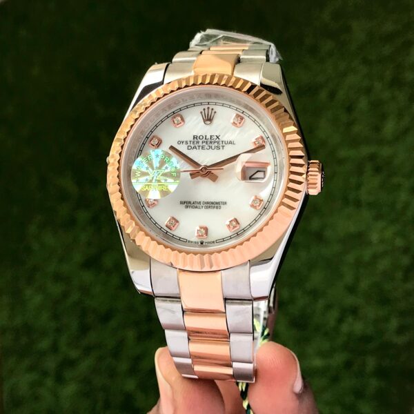 Rolex Datejust 41 Diamond Numbers Two Tone Automatic Mens Watch firstcopy