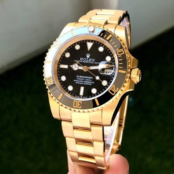 Rolex Submariner Full Gold Black Dial Japanese Automatic firstcopy Watch
