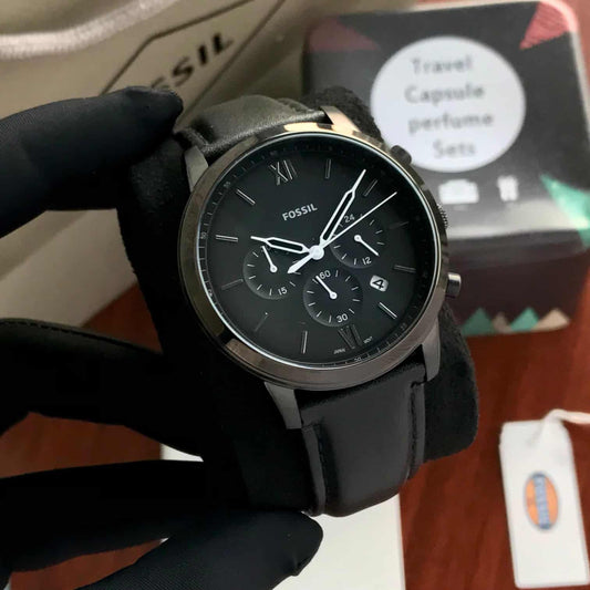 Fossil Neutra firstcopy FS5503 Chronograph Black Leather Men’s Watch