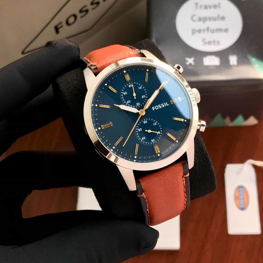 Fossil Townsman firstcopy FS5279 Chronograph Luggage Leather Men’s Watch
