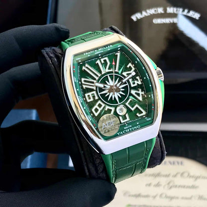 Franck Muller Vanguard firstcopy V45 Steel Green Swiss ETA Automatic Men’s Watch