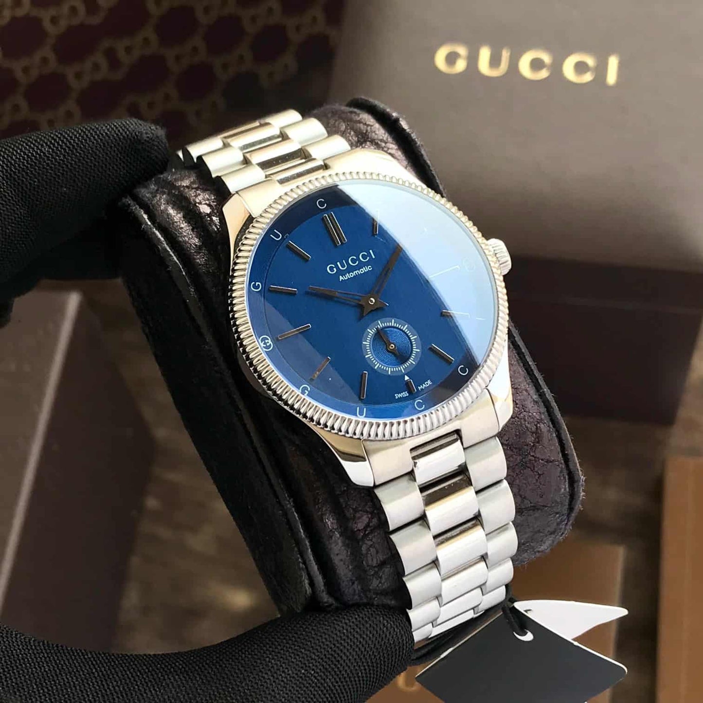 Gucci G-Timeless firstcopy Blue Dial Stainless Steel Automatic Men’s Watch