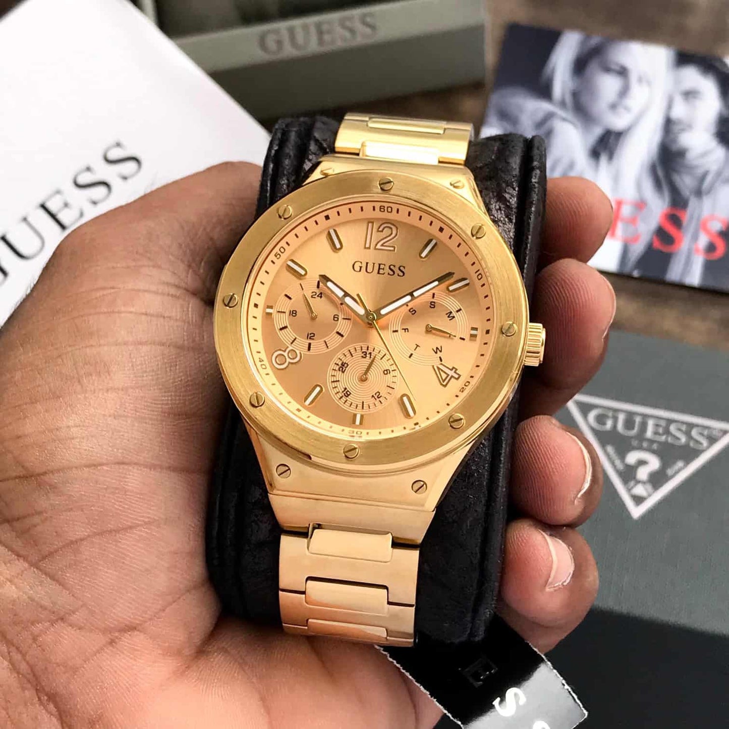 Guess GW0454G2N firstcopy Stainless Steel Gold Tone Chronograph Men’s Watch