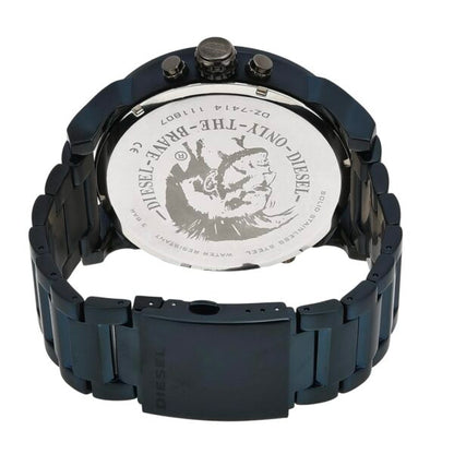 Diesel Big Daddy firstcopy DZ7414 Stainless Steel Blue Grey Dial Men’s Watch