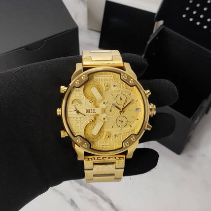 Diesel Big Daddy firstcopy DZ7479 2.0 Gold Edition Analog Chronograph Men’s Watch