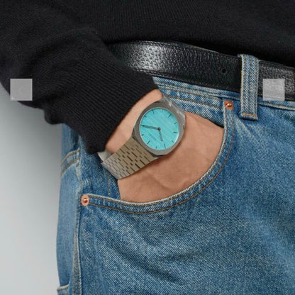 Gucci 25H firstcopy 38mm Stainless Steel Quartz Ocean Blue Dial Men’s Watch