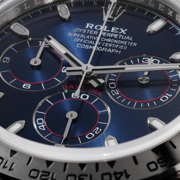 Rolex Cosmograph Daytona Silver Blue Dial Oyster Chain Japanese Automatic Mens Watch firstcopy
