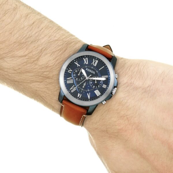 Fossil Grant firstcopy FS5151 Quartz Stainless Steel & Leather Chronograph Men’s Watch