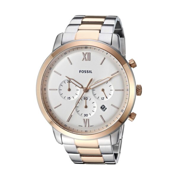 Fossil firstcopy FS5475 Two Tone White Dial Chronograph Men’s Watch