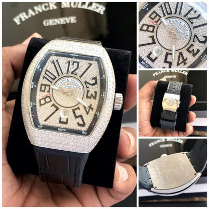 Franck Muller Vanguard firstcopy Diamonds 43mm Swiss Automatic Men’s Watch