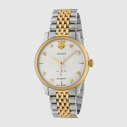 Gucci G-Timeless firstcopy White Dial Star Bee Lions Head Automatic Men’s Watch