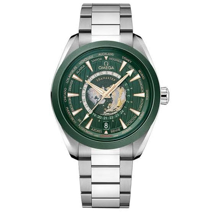 Omega Aqua Terra firstcopy 43mm GMT Worldtimer Co-Axial Automatic Men’s Watch