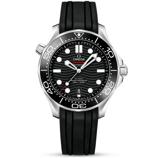 Omega Seamaster firstcopy Black Dial Swiss ETA Automatic Black Rubber Strap Men’s Watch