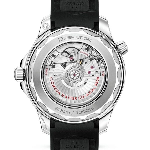 Omega Seamaster firstcopy Black Dial Swiss ETA Automatic Black Rubber Strap Men’s Watch