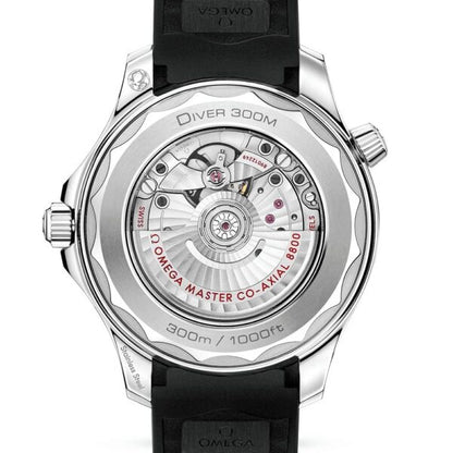 Omega Seamaster firstcopy Black Dial Swiss ETA Automatic Black Rubber Strap Men’s Watch