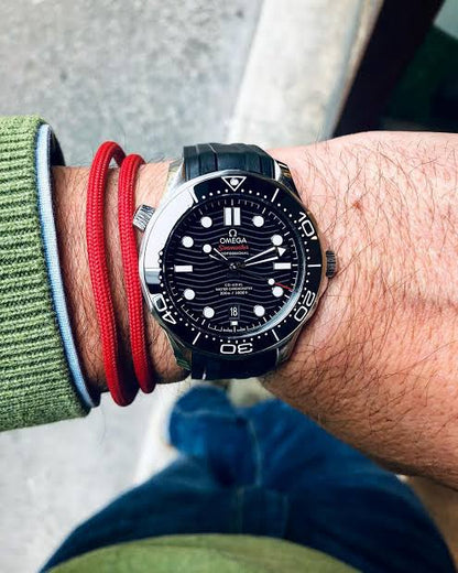 Omega Seamaster firstcopy Black Dial Swiss ETA Automatic Black Rubber Strap Men’s Watch