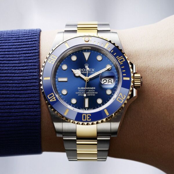 Rolex Submariner Two Tone Blue Dial Japanese Automatic firstcopy Watch