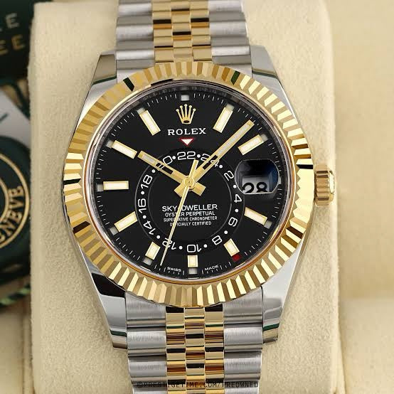 Rolex Sky-Dweller Black Dial Two Tone Automatic firstcopy Watch