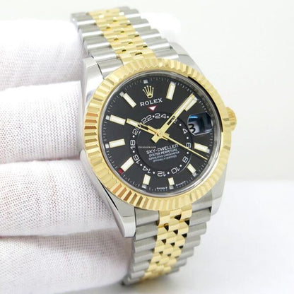 Rolex Sky-Dweller Black Dial Two Tone Automatic firstcopy Watch