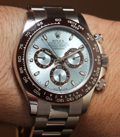 Rolex Daytona Cosmograph Stainless Steel Sky Blue Dial Japanese Automatic Mens Watch firstcopy